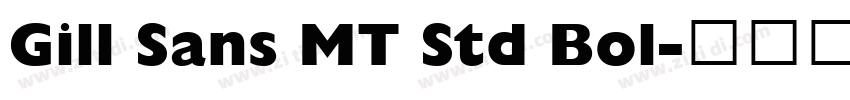 Gill Sans MT Std Bol字体转换